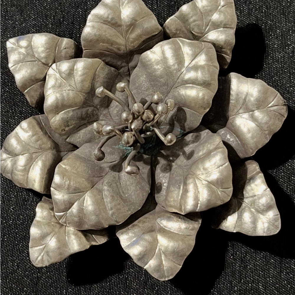 “Silverleaf Blossom Pendant”